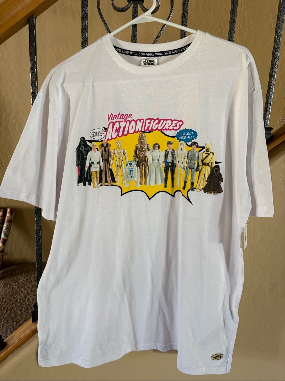 Official Disney Parks Star Wars "Vintage Action Figures" T-Shirt NWT